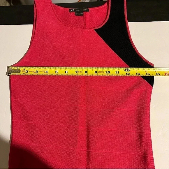 Armani Exchange Fitted Hot Pink Dress Bodycon Knit Bandage Size Small S - Picture 9 of 11